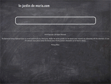 Tablet Screenshot of le-jardin-de-maria.com